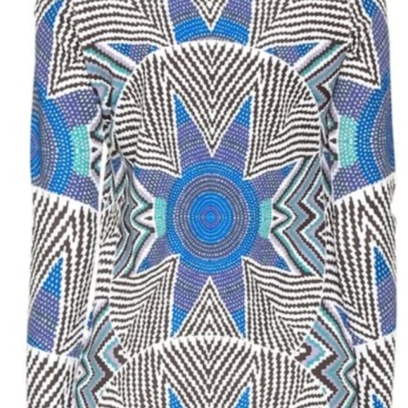 Mara Hoffman Ponte Printed Dress Star Basket Blue - Picture 2 of 4